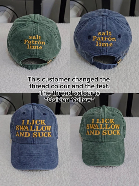 I LICK SWALLOW AND SUCK CAP