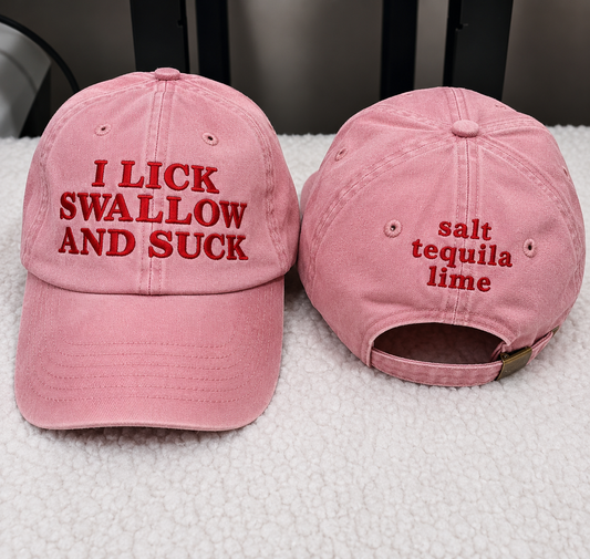 I LICK SWALLOW AND SUCK CAP